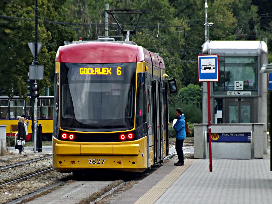 Pesa 134N 3827 Tramwaje Warszawskie