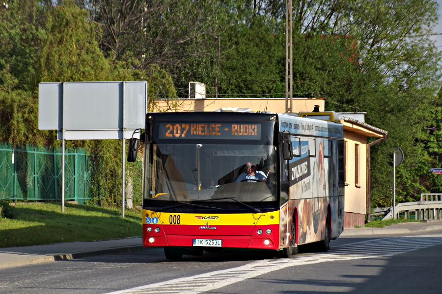 MAZ 203 008 Kieleckie Autobusy Spka Pracownicza