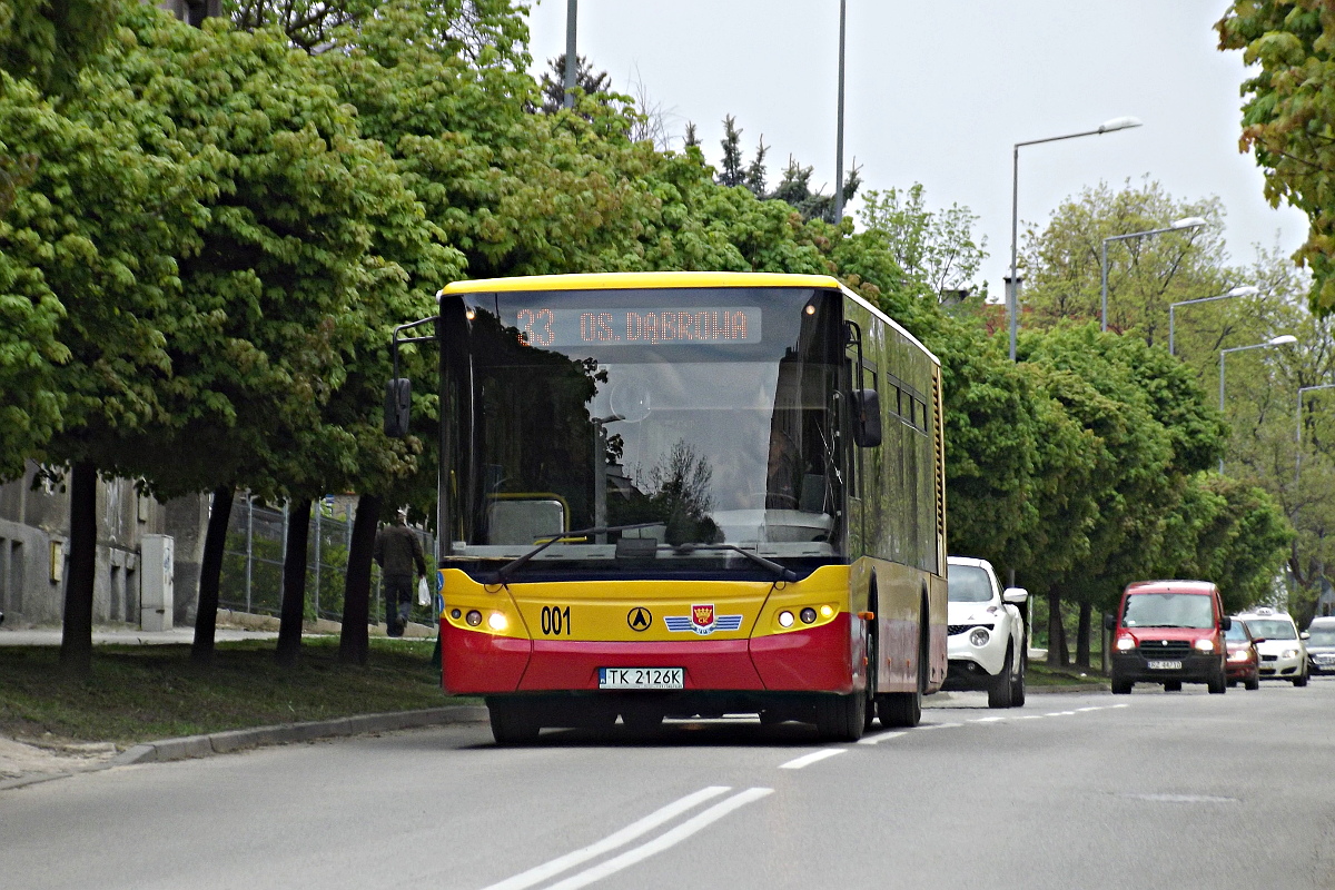 LAZ A183D1 001 Kieleckie Autobusy Spka Pracownicza