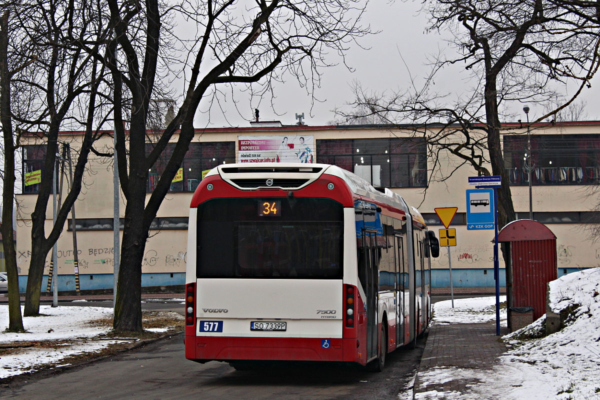 Volvo 7900A Hybrid 577 PKM Sosnowiec