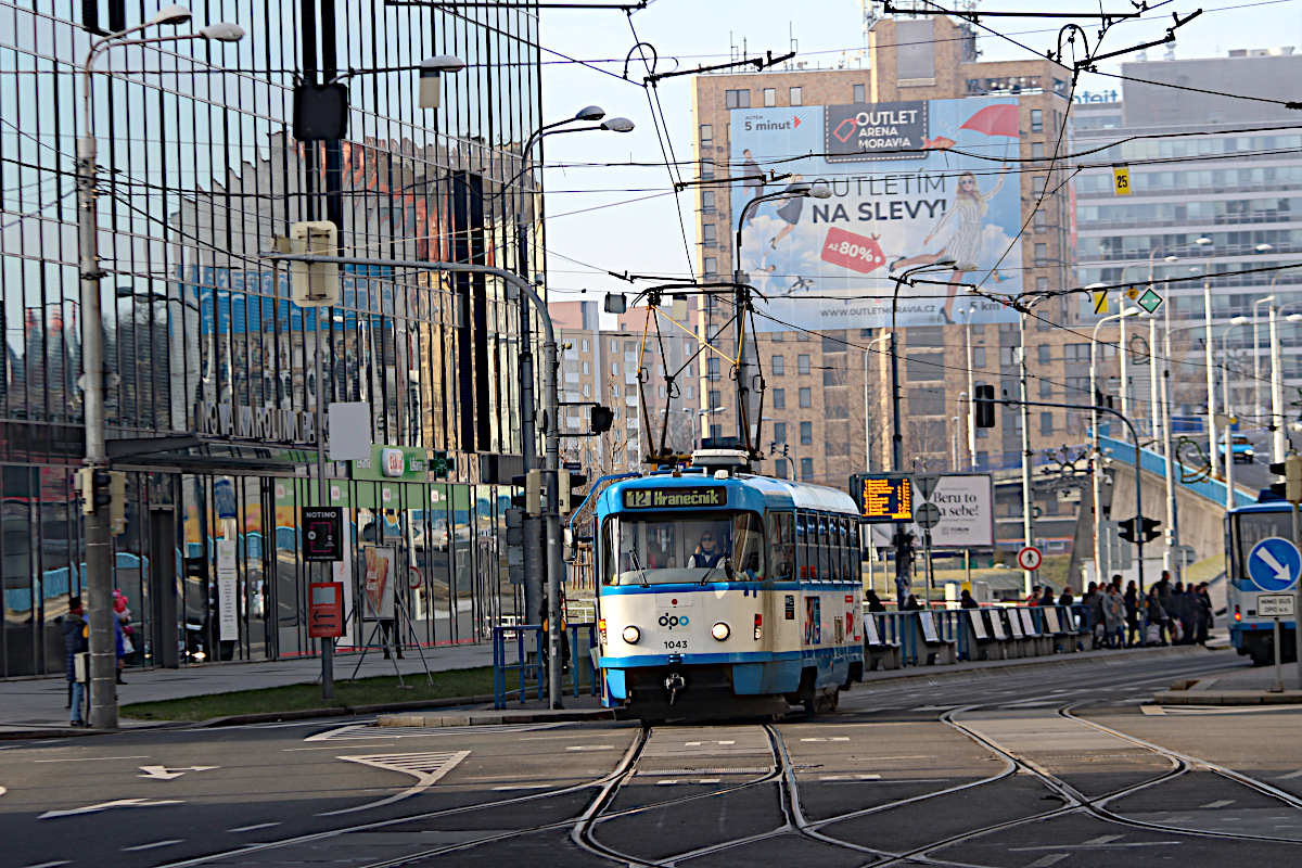 Tatra T3G 1043 Dopravn podnik Ostrava