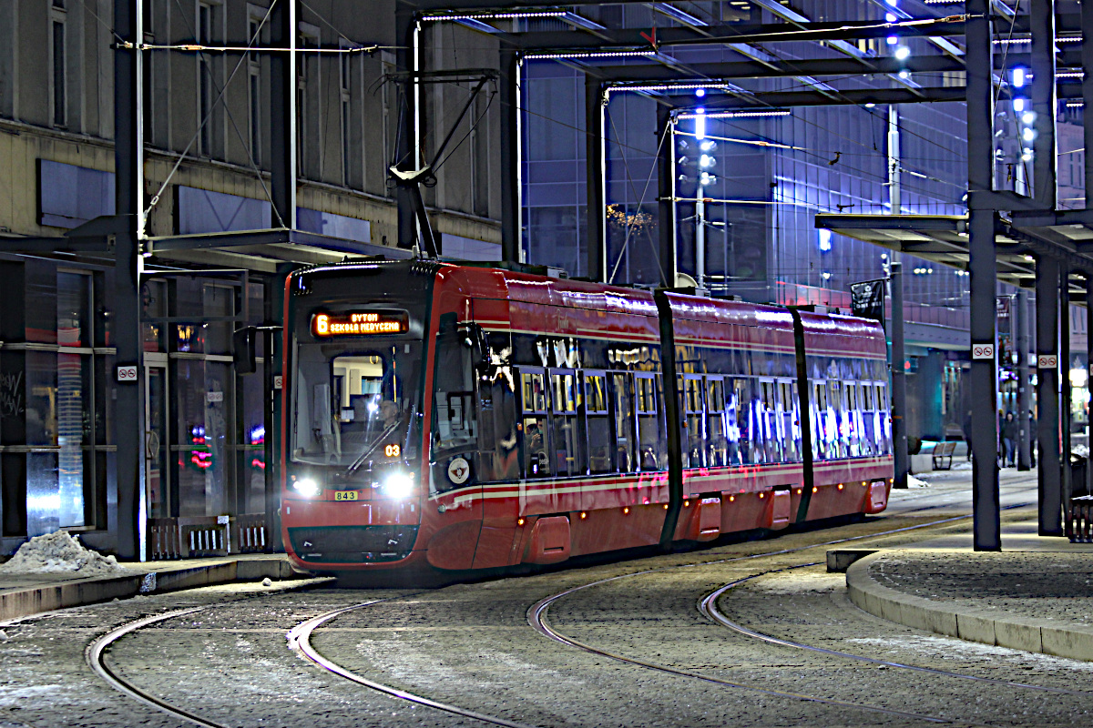 Pesa 2012N 843 Tramwaje lskie S.A. - Chorzw